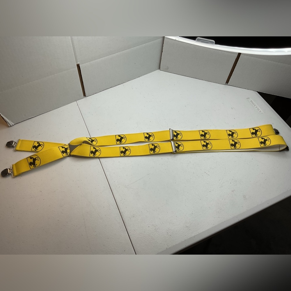 Ferrari Yellow & Black Suspenders Sports Car